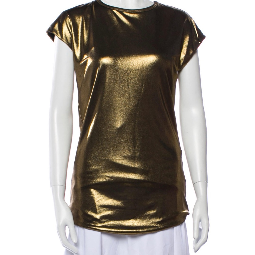 Halston Gold Top - Picture 3 of 3
